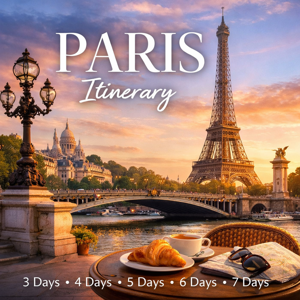 an image of Paris Itinerary Pdf cover