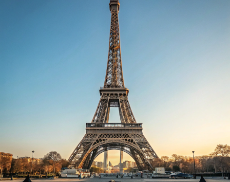 eiffel tower with the writing first floor second a